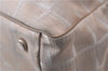 Authentic CHANEL New Travel Line Shoulder Tote Bag Nylon Leather Beige 2632D