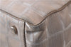 Authentic CHANEL New Travel Line Shoulder Tote Bag Nylon Leather Beige 2632D