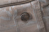 Authentic CHANEL New Travel Line Shoulder Tote Bag Nylon Leather Beige 2632D