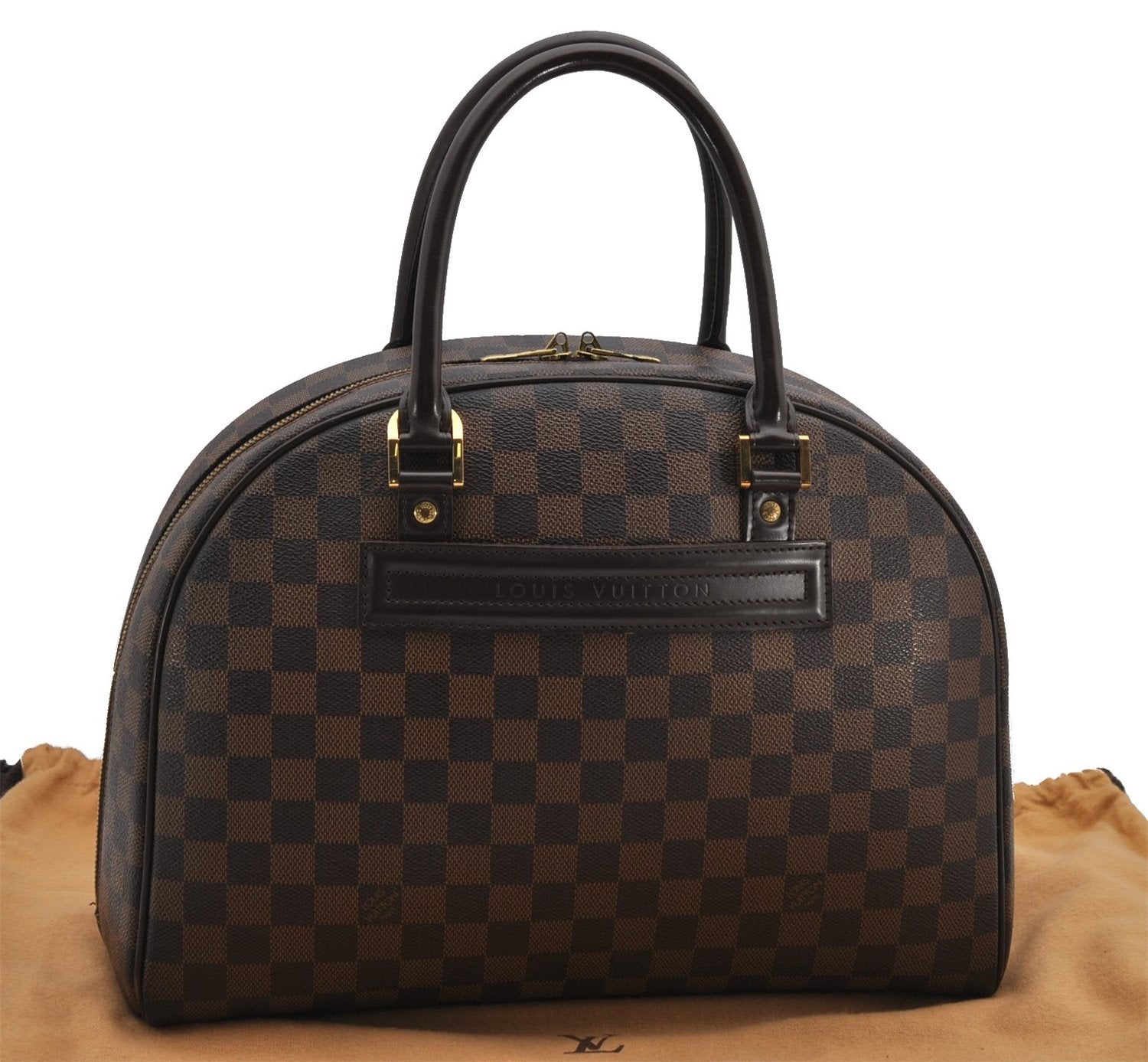 Authentic Louis Vuitton Damier Nolita Hand Boston Bag N41455 LV 2633F