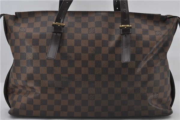 Authentic Louis Vuitton Damier Chelsea Shoulder Tote Bag N51119 LV 2634E