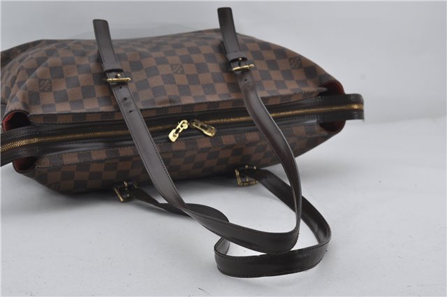 Authentic Louis Vuitton Damier Chelsea Shoulder Tote Bag N51119 LV 2634E