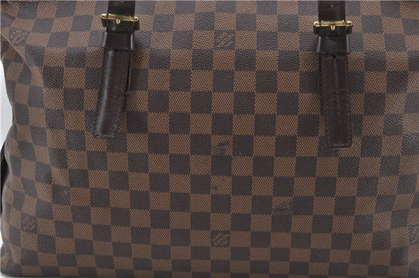 Authentic Louis Vuitton Damier Chelsea Shoulder Tote Bag N51119 LV 2634E
