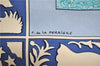 Authentic HERMES Carre 90 Scarf "EARLY AMERICA" Silk Blue 2635D