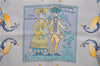 Authentic HERMES Carre 90 Scarf "EARLY AMERICA" Silk Blue 2635D