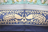 Authentic HERMES Carre 90 Scarf "EARLY AMERICA" Silk Blue 2635D