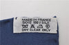Authentic HERMES Carre 90 Scarf "EARLY AMERICA" Silk Blue 2635D