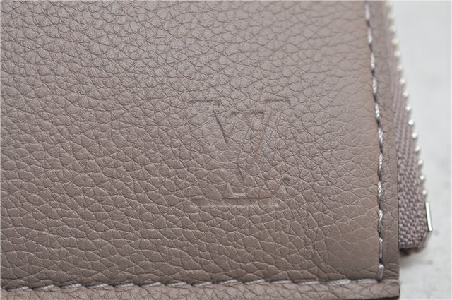 Authentic Louis Vuitton Pochette Jules PM Leather Clutch Bag R99760 Beige 2635E