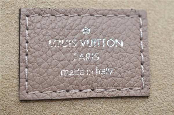 Authentic Louis Vuitton Pochette Jules PM Leather Clutch Bag R99760 Beige 2635E