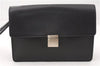 Authentic Louis Vuitton Taiga Selenga Clutch Hand Bag Black M30782 LV 2635F