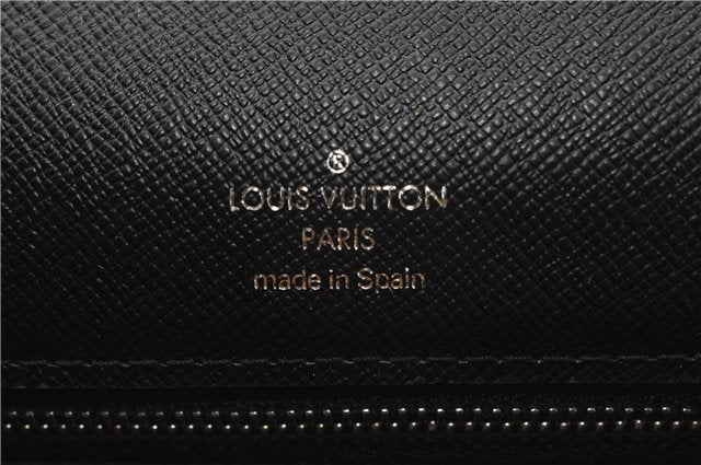 Authentic Louis Vuitton Taiga Selenga Clutch Hand Bag Black M30782 LV 2635F