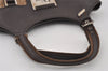 Authentic Christian Dior Trotter Street Chic Tote Bag Canvas Leather Brown 2635I