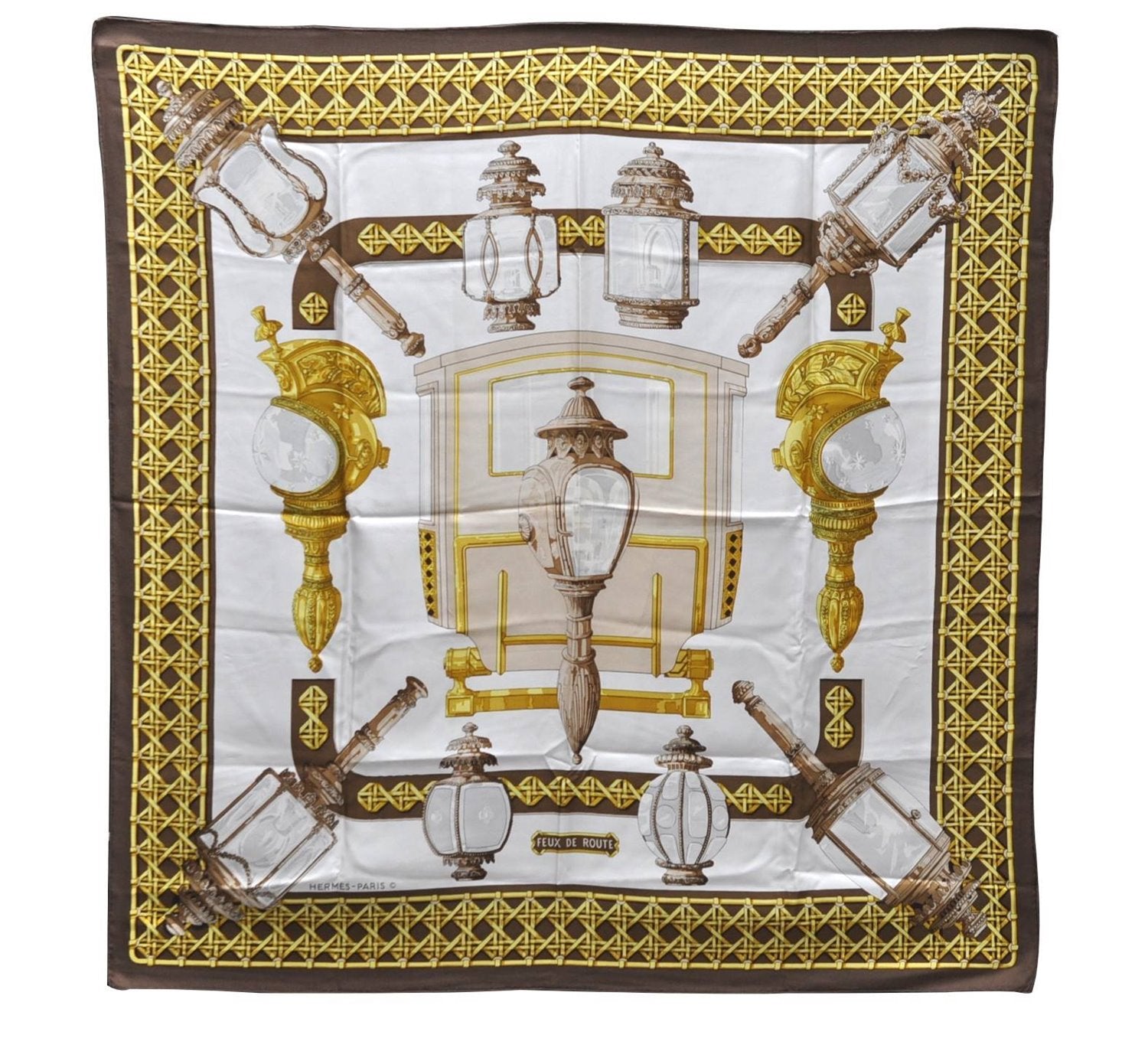 Authentic HERMES Carre 90 Scarf 