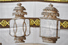 Authentic HERMES Carre 90 Scarf "FEUX DE ROUTE" Silk Brown 2637D