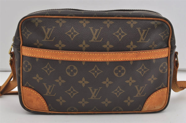 Authentic Louis Vuitton Monogram Trocadero 27 Shoulder Cross Bag M51274 LV 2637I