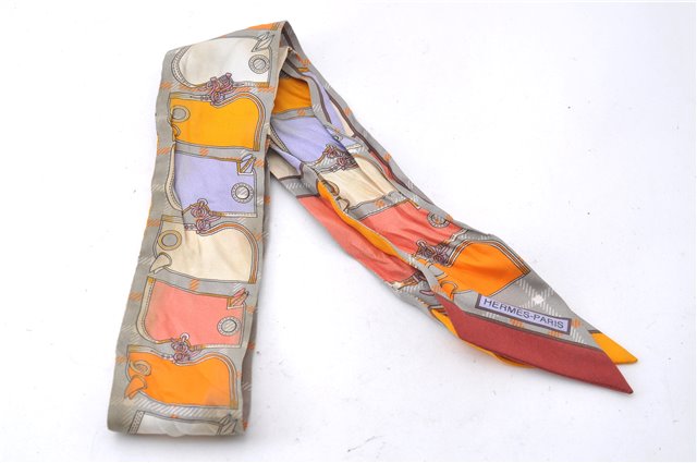 Authentic HERMES Twilly Scarf 