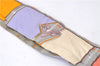 Authentic HERMES Twilly Scarf "Camails" Silk Orange Gray 2638D