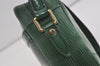 Auth Louis Vuitton Epi Trocadero 24 Shoulder Cross Bag Green M52314 LV 2638I
