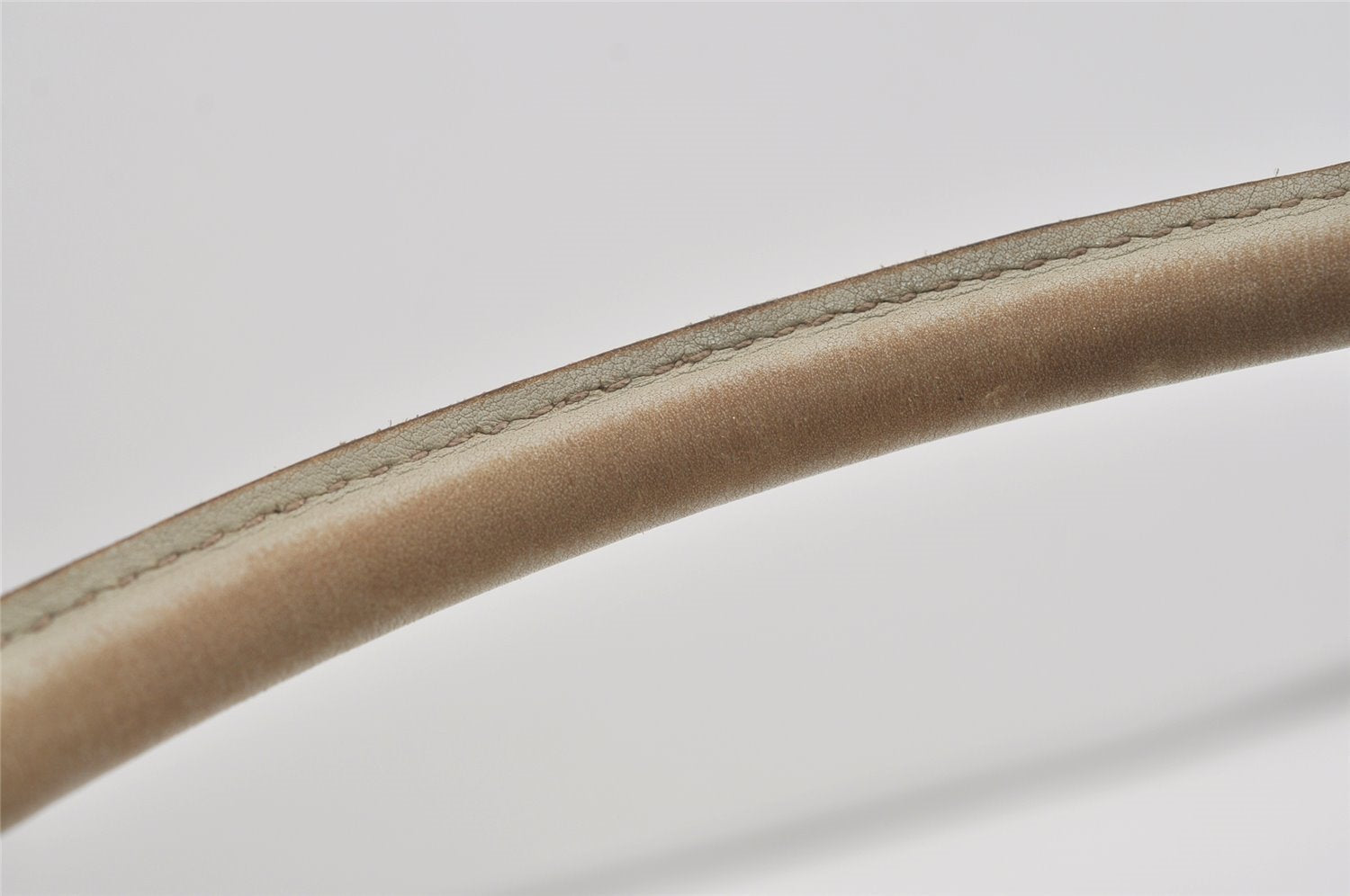 Authentic GUCCI Guccissima Abbey Shoulder Bag GG Leather 189833 White 2639I