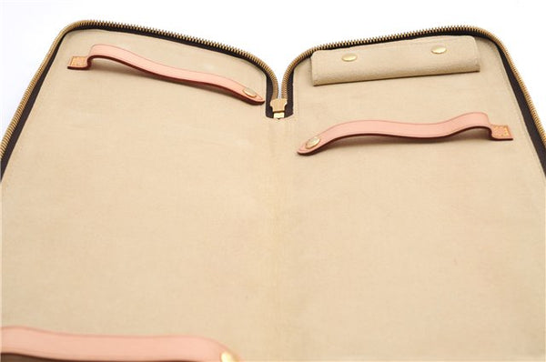 Authentic Louis Vuitton Monogram Etui 5 Cravat Tie Case M47535 LV 2640E