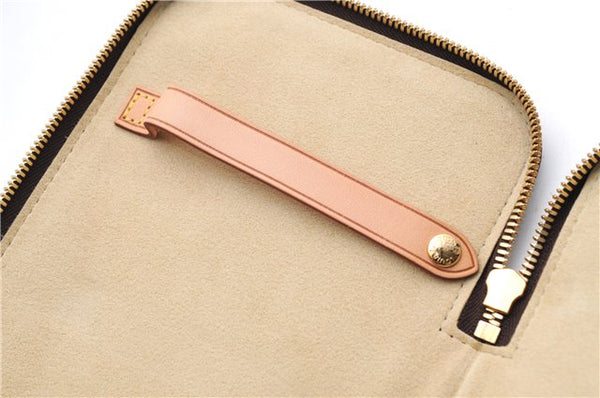 Authentic Louis Vuitton Monogram Etui 5 Cravat Tie Case M47535 LV 2640E