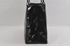 Authentic FENDI Vintage Shoulder Tote Bag Enamel Black 2640I