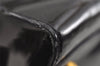 Authentic FENDI Vintage Shoulder Tote Bag Enamel Black 2640I