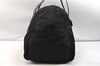 Authentic GUCCI Travel Boston Bag Nylon Leather 0120408 Black 2641E