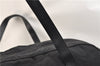 Authentic GUCCI Travel Boston Bag Nylon Leather 0120408 Black 2641E