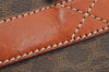 Authentic CELINE Macadam Blason Pattern Hand Boston Bag PVC Leather Brown 2641I