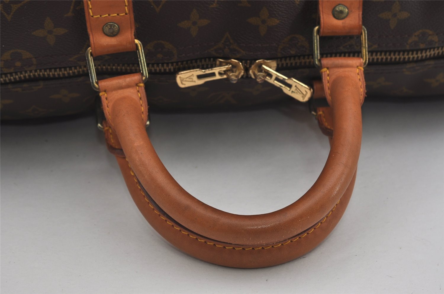Authentic Louis Vuitton Monogram Keepall Bandouliere 55 M41414 Boston Bag 2642I