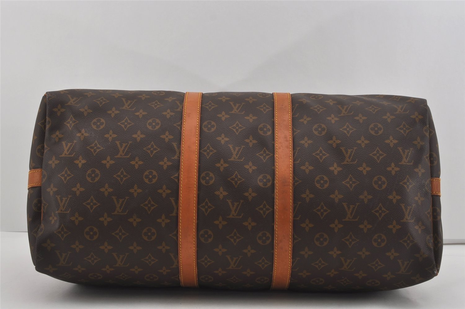 Authentic Louis Vuitton Monogram Keepall Bandouliere 55 M41414 Boston Bag 2642I