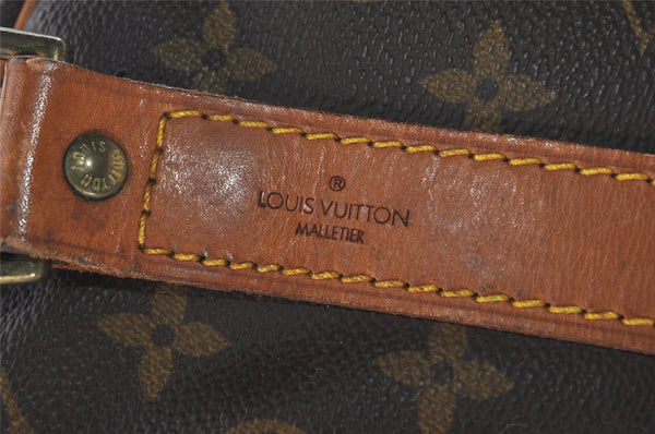 Authentic Louis Vuitton Monogram Keepall Bandouliere 55 M41414 Boston Bag 2642I