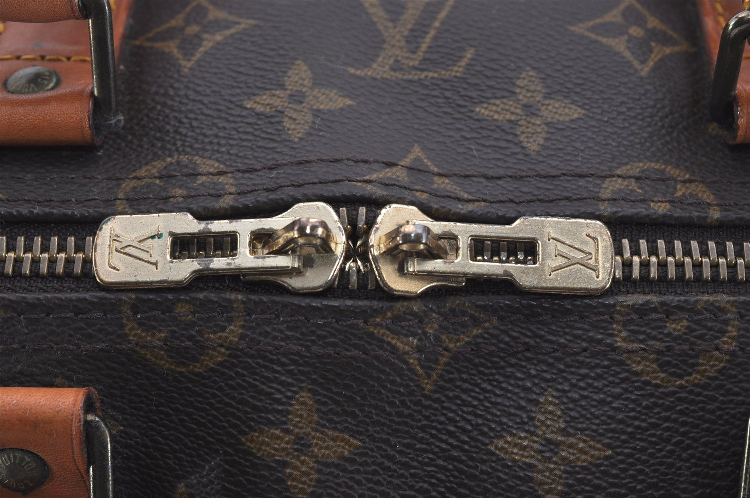 Authentic Louis Vuitton Monogram Keepall Bandouliere 55 M41414 Boston Bag 2642I