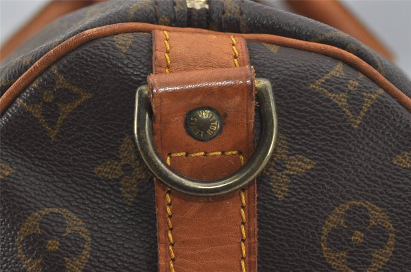 Authentic Louis Vuitton Monogram Keepall Bandouliere 55 M41414 Boston Bag 2642I