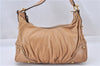 Authentic GUCCI Vintage Jockey Shoulder Hand Bag Leather 211966 Brown 2643F