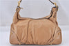 Authentic GUCCI Vintage Jockey Shoulder Hand Bag Leather 211966 Brown 2643F