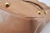 Authentic GUCCI Vintage Jockey Shoulder Hand Bag Leather 211966 Brown 2643F