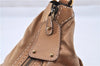 Authentic GUCCI Vintage Jockey Shoulder Hand Bag Leather 211966 Brown 2643F