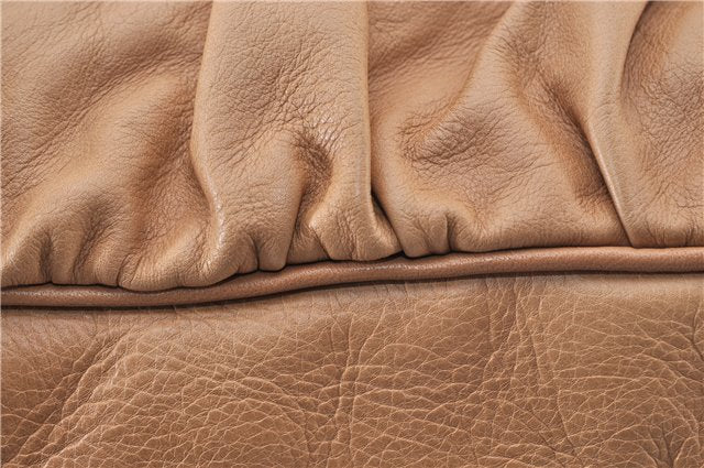 Authentic GUCCI Vintage Jockey Shoulder Hand Bag Leather 211966 Brown 2643F