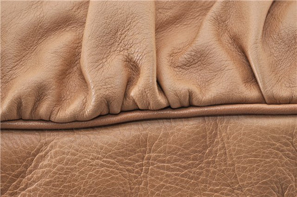 Authentic GUCCI Vintage Jockey Shoulder Hand Bag Leather 211966 Brown 2643F