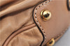 Authentic GUCCI Vintage Jockey Shoulder Hand Bag Leather 211966 Brown 2643F