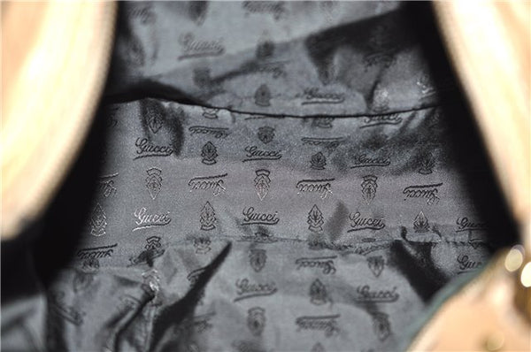 Authentic GUCCI Vintage Jockey Shoulder Hand Bag Leather 211966 Brown 2643F