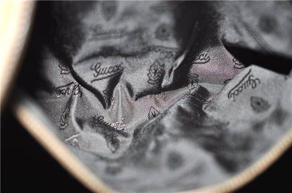 Authentic GUCCI Vintage Jockey Shoulder Hand Bag Leather 211966 Brown 2643F