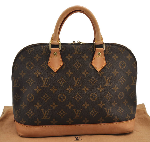 Authentic Louis Vuitton Monogram Alma Hand Bag Purse M51130 LV 2644F