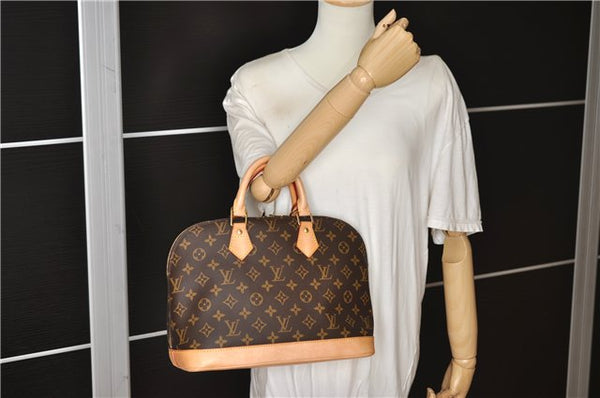 Authentic Louis Vuitton Monogram Alma Hand Bag Purse M51130 LV 2644F