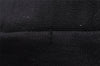 Authentic CHANEL Cotton Leather CoCo Mark Chain Hand Bag Purse Black 2644I