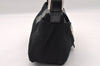 Authentic FENDI Vintage Shoulder Hand Bag Purse Jersey Leather Black 2645I