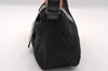 Authentic FENDI Vintage Shoulder Hand Bag Purse Jersey Leather Black 2645I