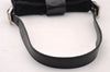Authentic FENDI Vintage Shoulder Hand Bag Purse Jersey Leather Black 2645I